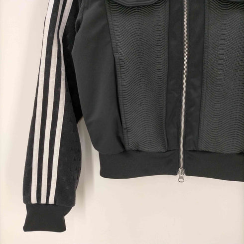 アディダスオリジナルス adidas Originals SST TRACK TOP BERLIN 異素材 切替 トレフォイル ロゴ ダブルジップ クロップド トラック ジャケット レディース JPN:M