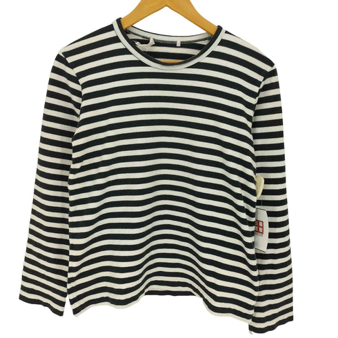 コムデギャルソン COMME des GARCONS ボーダー コットン 長袖 Tシャツ レディース JPN:L
