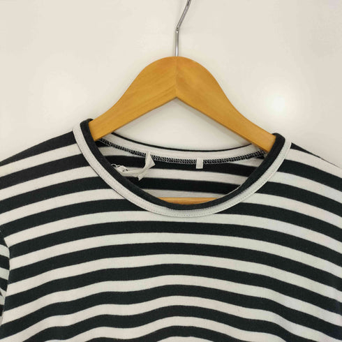 コムデギャルソン COMME des GARCONS ボーダー コットン 長袖 Tシャツ レディース JPN:L