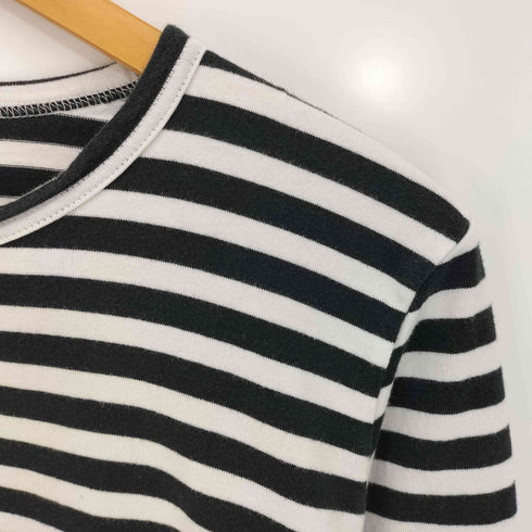 コムデギャルソン COMME des GARCONS ボーダー コットン 長袖 Tシャツ レディース JPN:L