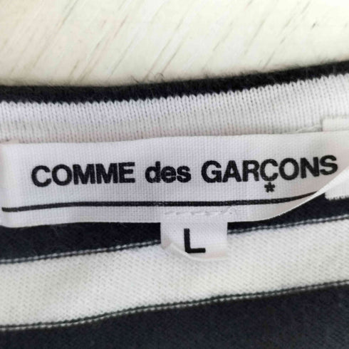 コムデギャルソン COMME des GARCONS ボーダー コットン 長袖 Tシャツ レディース JPN:L