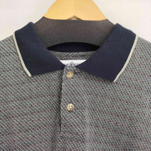 CHERESKIN レーヨン混 総柄 S/S ポロシャツ メンズ import:M