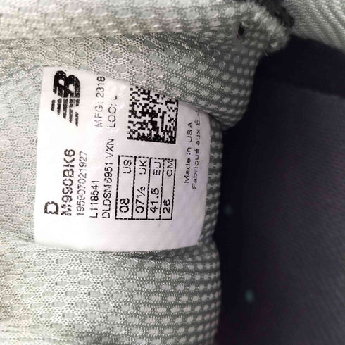 ニューバランス NEW BALANCE M990V6 M990BK6 スニーカー メンズ JPN:26