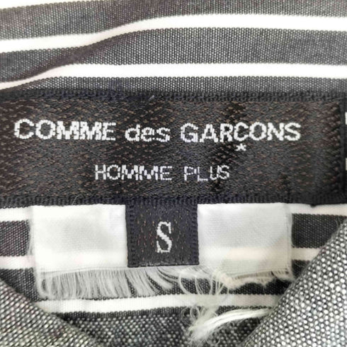 コムデギャルソンオムプリュス COMME des GARCONS HOMME PLUS 11aw Decadence デカダンス期 製品染め ボーダー切替 シャツ メンズ JPN:S
