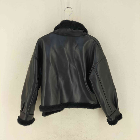 グレイル GRL レザーファージャケット dk829 レディース M