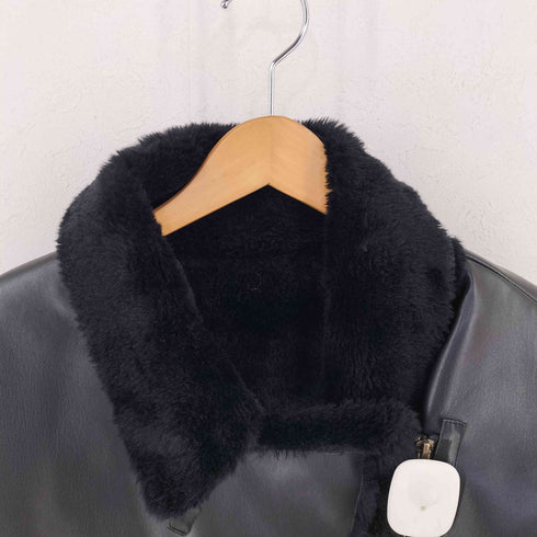 グレイル GRL レザーファージャケット dk829 レディース M