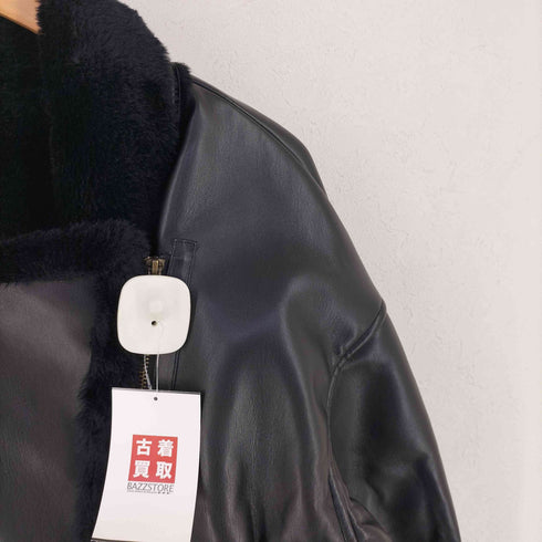 グレイル GRL レザーファージャケット dk829 レディース M