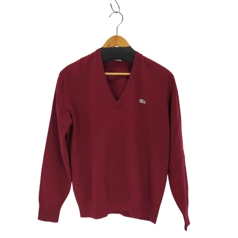 シュミーズラコステ CHEMISE LACOSTE 70-80s ワンポイントロゴ Vネックニット メンズ JPN:3