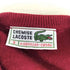 シュミーズラコステ CHEMISE LACOSTE 70-80s ワンポイントロゴ Vネックニット メンズ JPN:3