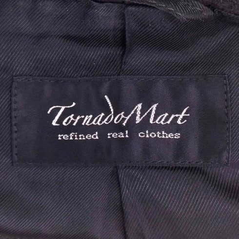 トルネードマート TORNADO MART アシンメトリーデザイン フェイクスエード ミドルコート メンズ JPN:XL