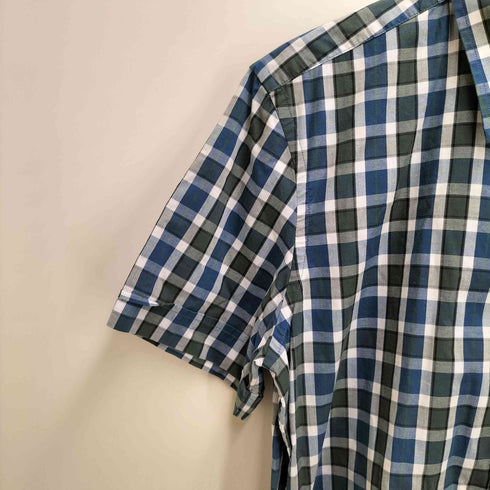 バナナリパブリック BANANA REPUBLIC チェック柄 半袖シャツ メンズ JPN:XL