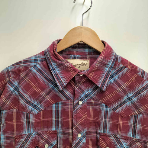 ラングラー Wrangler チェック柄 ウエスタンシャツ メンズ