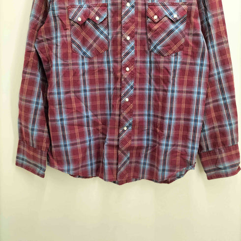 ラングラー Wrangler チェック柄 ウエスタンシャツ メンズ