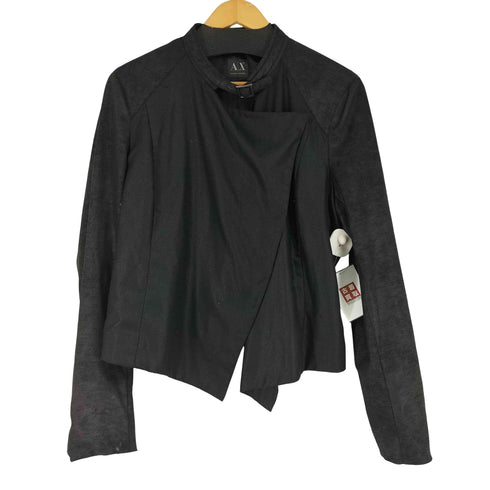 アルマーニエクスチェンジ ARMANI EXCHANGE 変形デザイン フェイクレザージャケット レディース import:XL
