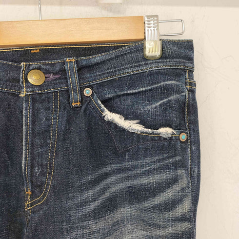 リーバイス Levis LV705-03 ターコイズデザイン クラッシュ加工 デニムパンツ ボタンフライ メンズ 30