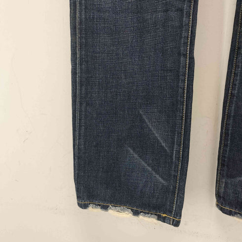 リーバイス Levis LV705-03 ターコイズデザイン クラッシュ加工 デニムパンツ ボタンフライ メンズ 30
