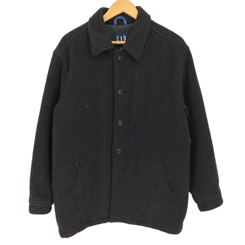ギャップ Gap 90-00s OLD カシミヤ混 裏地フリース メルトン ショートコート メンズ import:S