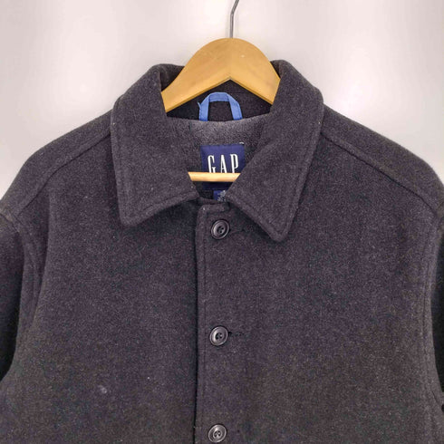 ギャップ Gap 90-00s OLD カシミヤ混 裏地フリース メルトン ショートコート メンズ import:S