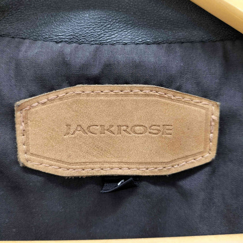ジャックローズ JACKROSE 羊革 ラムレザー ダブル ライダース ジャケット ダブルジップ Y2K メンズ JPN:4