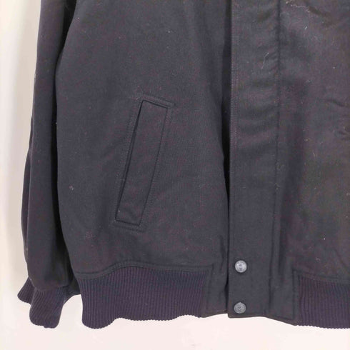 PAUL&SHARK 90S MADE IN ITALY イタリア製 裏地レーヨン ウール ナイロン 混紡 ハリントン ジャケット スウィングトップ ブルゾン 比翼 メンズ import:L