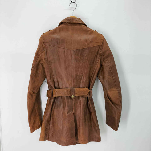 本革 レザー ハーフ コート メンズ 48