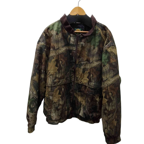 カベラス Cabela's 80-90S 裏地キルティング 迷彩 リアルツリー カモ フリース ボンバー ジャケット ブルゾン メンズ 2XL