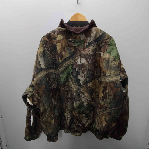 カベラス Cabela's 80-90S 裏地キルティング 迷彩 リアルツリー カモ フリース ボンバー ジャケット ブルゾン メンズ 2XL