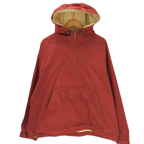 エディーバウアー Eddie Bauer 80-90S 黒タグ 裏地フリース コットン アノラック ジャケット メンズ