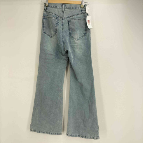 モノマート MONO-MART ラインストーンフレアデニムパンツ レディース JPN:S