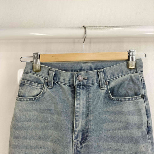 モノマート MONO-MART ラインストーンフレアデニムパンツ レディース JPN:S