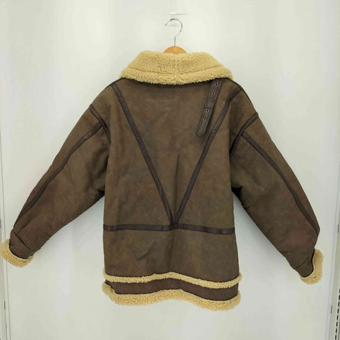 ヴィアヴァンダ viavanda 2WAY BIG MOUTON COAT フェイクレザー ムートンコート レディース FREE