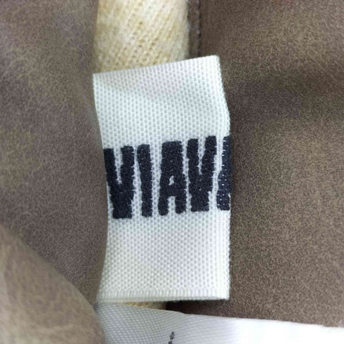 ヴィアヴァンダ viavanda 2WAY BIG MOUTON COAT フェイクレザー ムートンコート レディース FREE