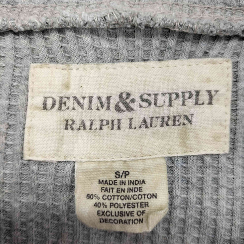 デニムアンドサプライラルフローレン DENIM&SUPPLY RALPH LAUREN サーマルプルオーバーパーカー メンズ import:S