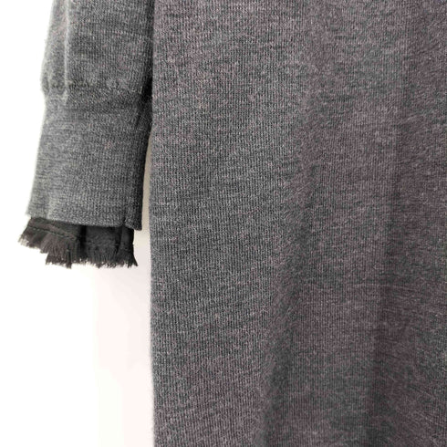ベイジ BEIGE シルクレイヤード ルーズネックニットワンピース レディース 4