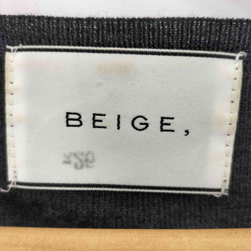 ベイジ BEIGE シルクレイヤード ルーズネックニットワンピース レディース 4