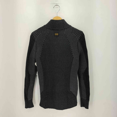 ジースターロー G-STAR RAW plated 3d biker zip thru ドライバーズニット メンズ S