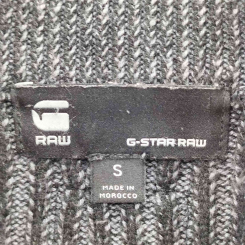 ジースターロー G-STAR RAW plated 3d biker zip thru ドライバーズニット メンズ S