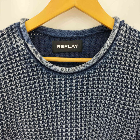 リプレイ REPLAY ベビーコットン ウォッシュニット メンズ S