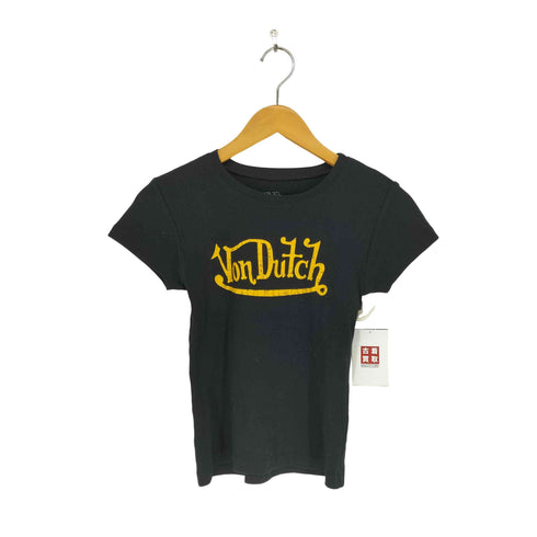 ボンダッチ Von Dutch USA製 Y2K ロゴプリント Tシャツ レディース import:S