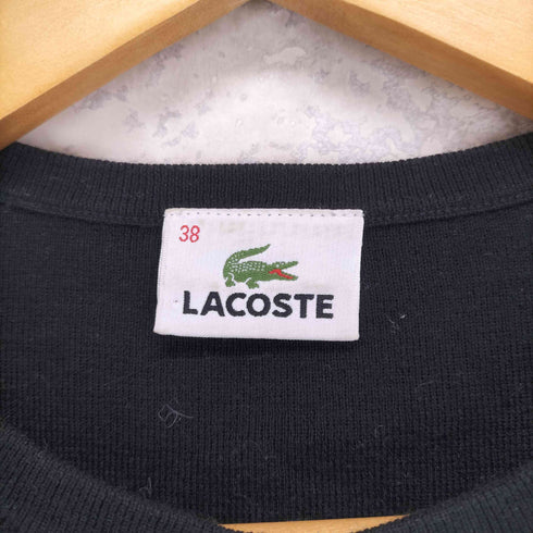 ラコステ LACOSTE ロゴワッペン コットンカーディガン レディース 38