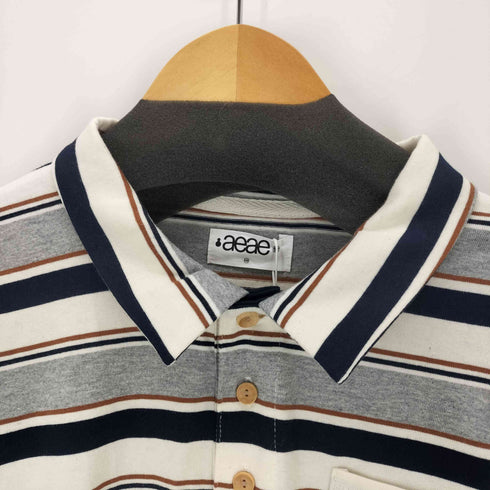 aeae ボーダーL/Sポロシャツ レディース ONE SIZE