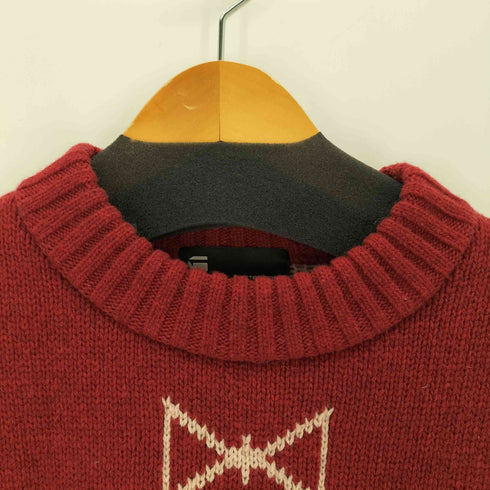 ジースターロー G-STAR RAW HOLIDAY KNITTED SWEATER グラフィックデザインロゴセーター メンズ JPN:M