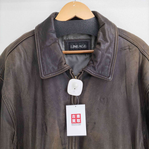 ジップアップレザージャケット メンズ import:XL