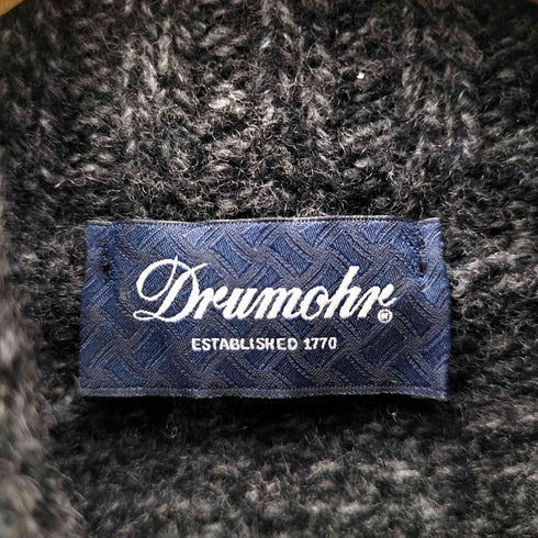 ドルモア Drumohr MADE IN ITALY イタリア製 ゲージ編み ラムウール タートルネック ニット セーター メンズ EUR:48