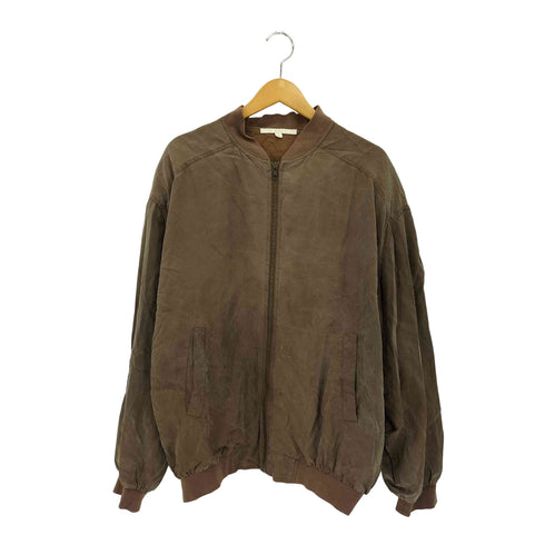 ペリーエリス PERRY ELLIS シルク100% ボンバージャケット メンズ M