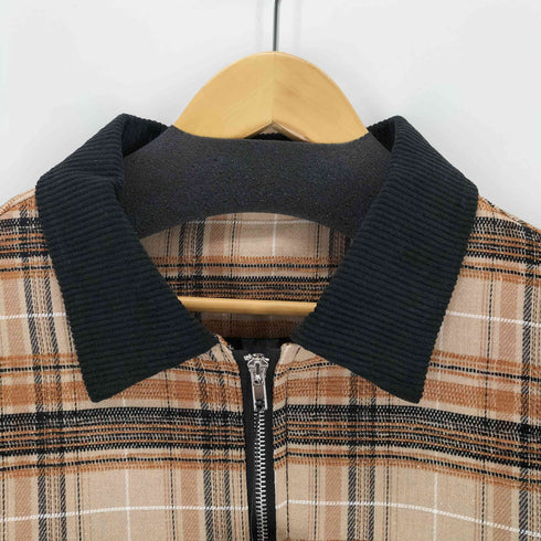 Shoowtime Collar corduroy switching work check jacket メンズ JPN:L
