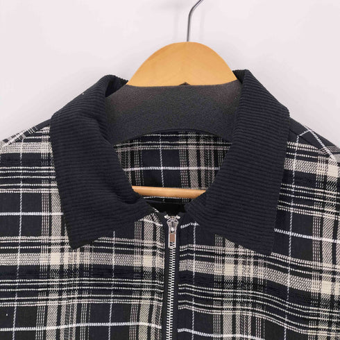 Shoowtime Collar corduroy switching work check jacket メンズ JPN:L
