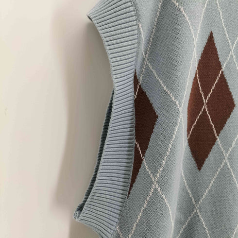 レイジブルー RAGEBLUE アーガイルニットべスト メンズ JPN:M