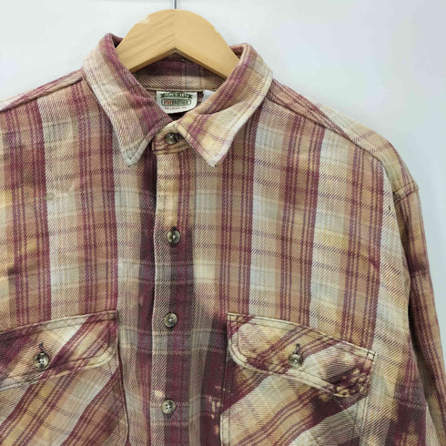 ファイブブラザー FIVE BROTHER 90S USA製 チェック ヘビー ネルシャツ メンズ import:XL