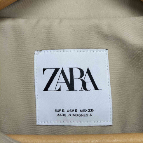 ザラ ZARA 裏地チェック トレンチ コート レディース import:S